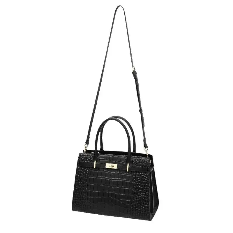 2023 new women's cowhide crossbody bag handbag large capacity girls leather Kelly bag