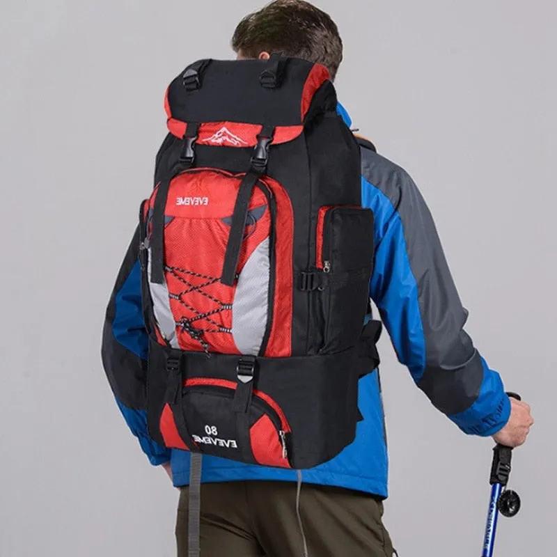 80L Large Waterproof Climbing Hiking Backpack