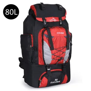 80L Large Waterproof Climbing Hiking Backpack