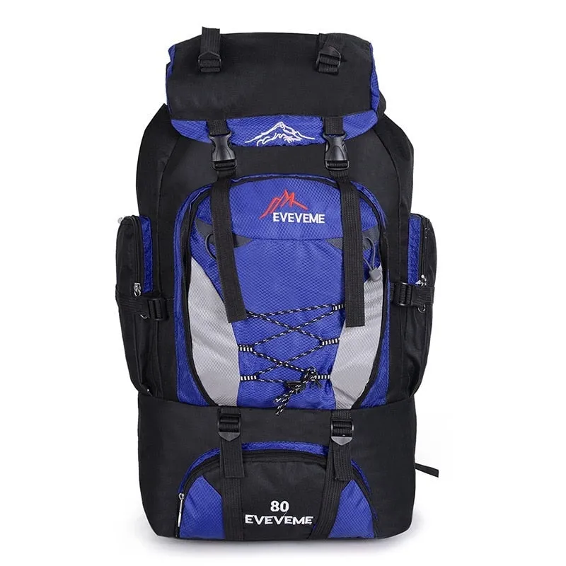 80L Large Waterproof Climbing Hiking Backpack