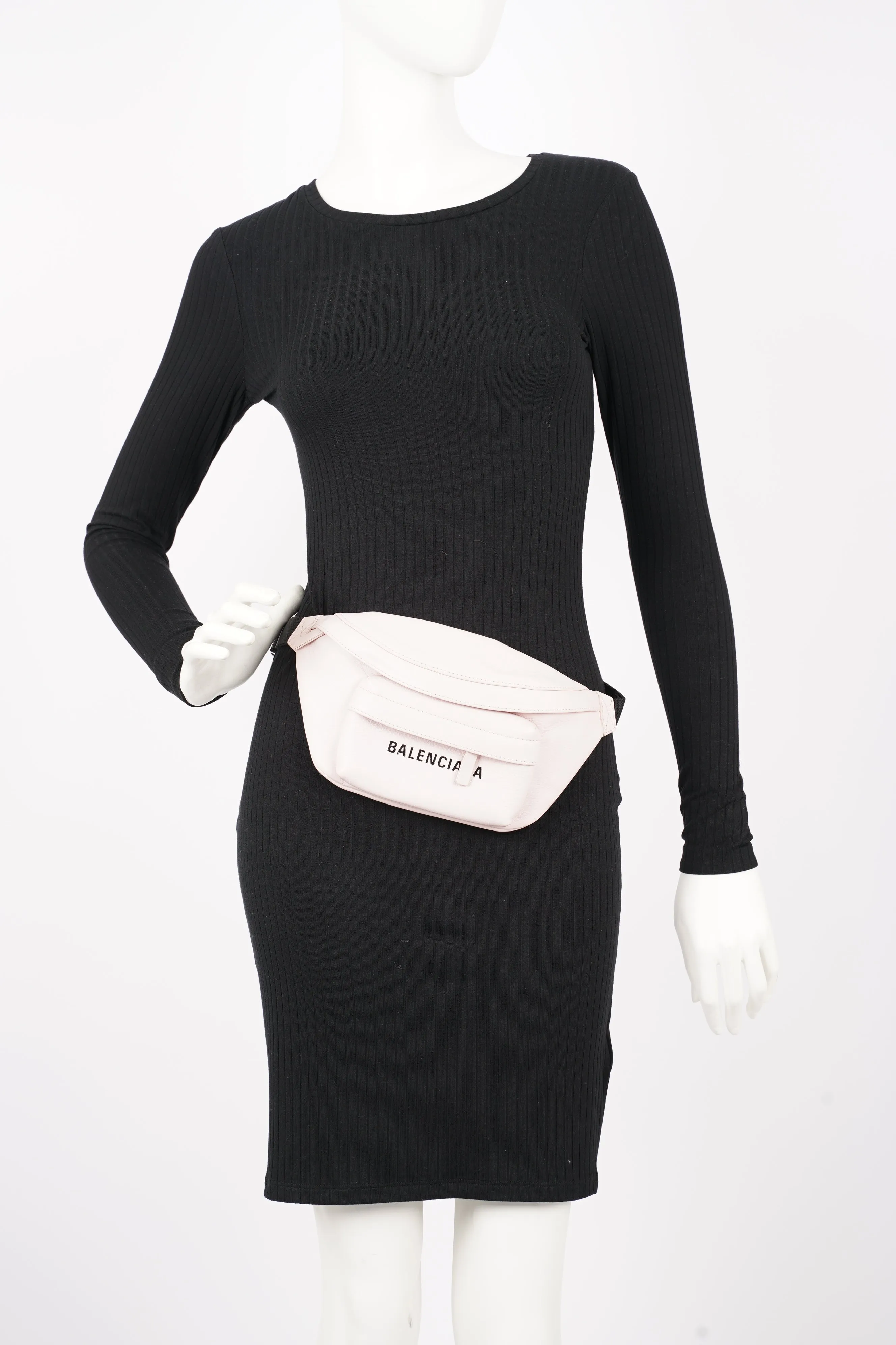 Balenciaga Womens Belt Pack Pink Leather