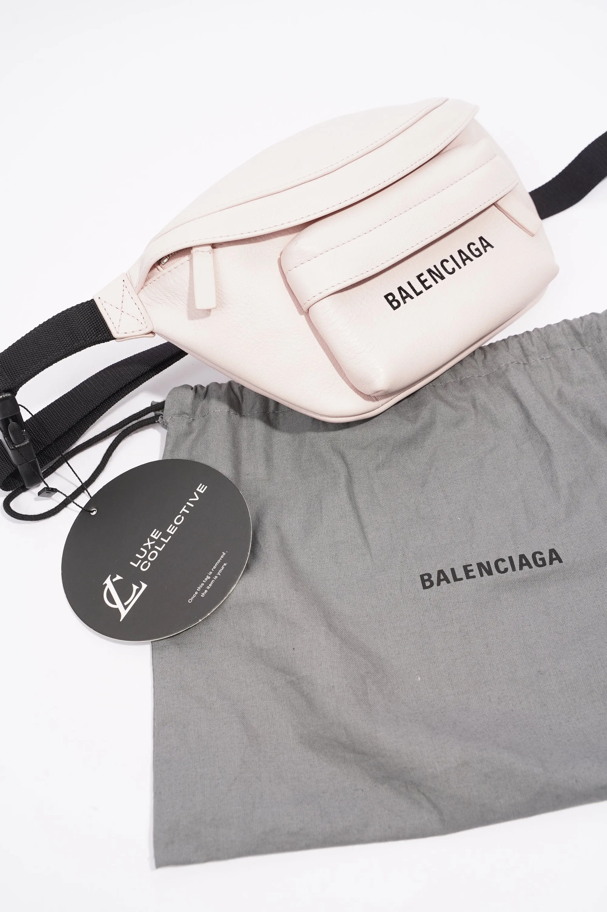 Balenciaga Womens Belt Pack Pink Leather