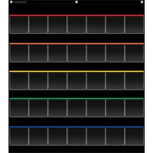 Black Storage Pocket Chart