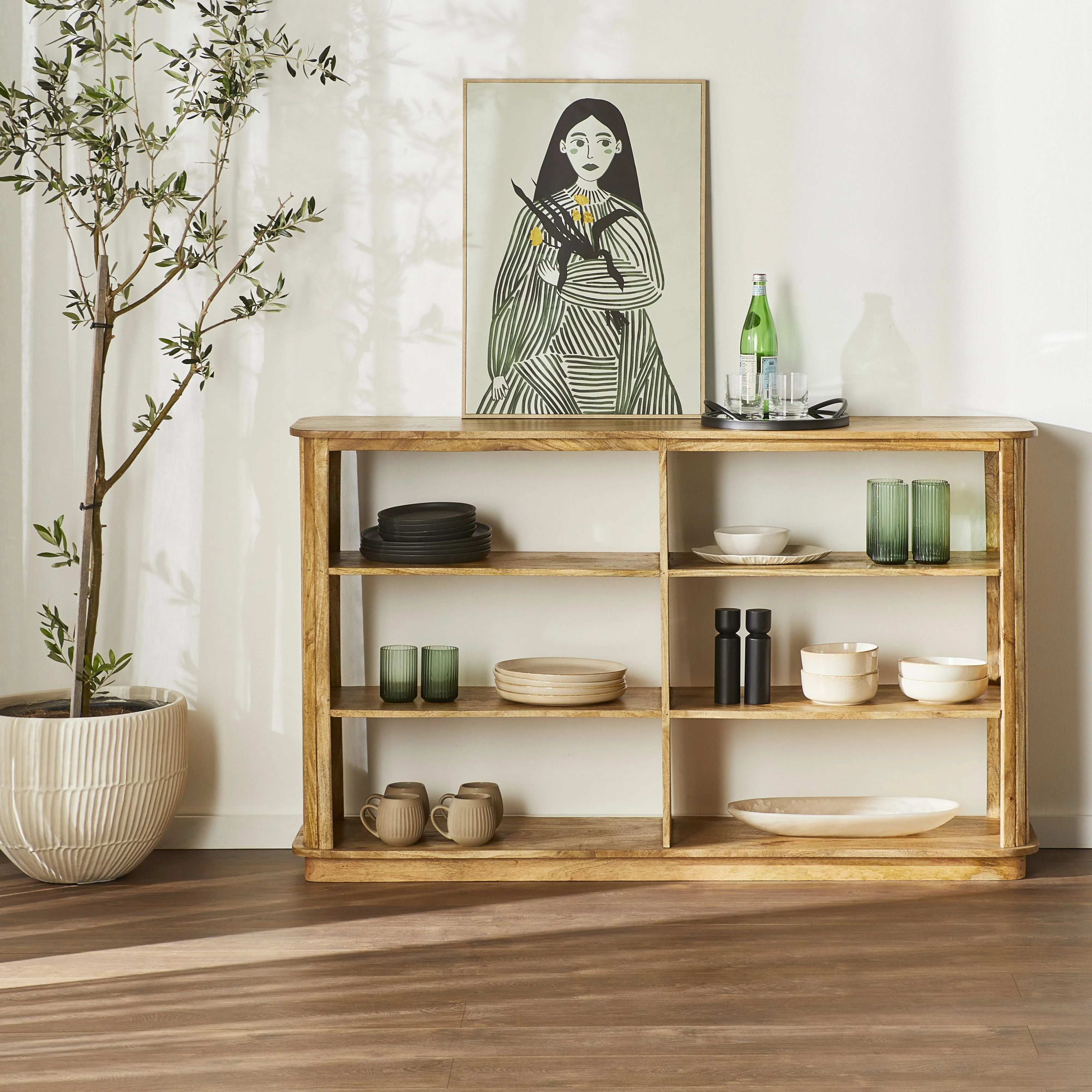Brompton Bookcase Low