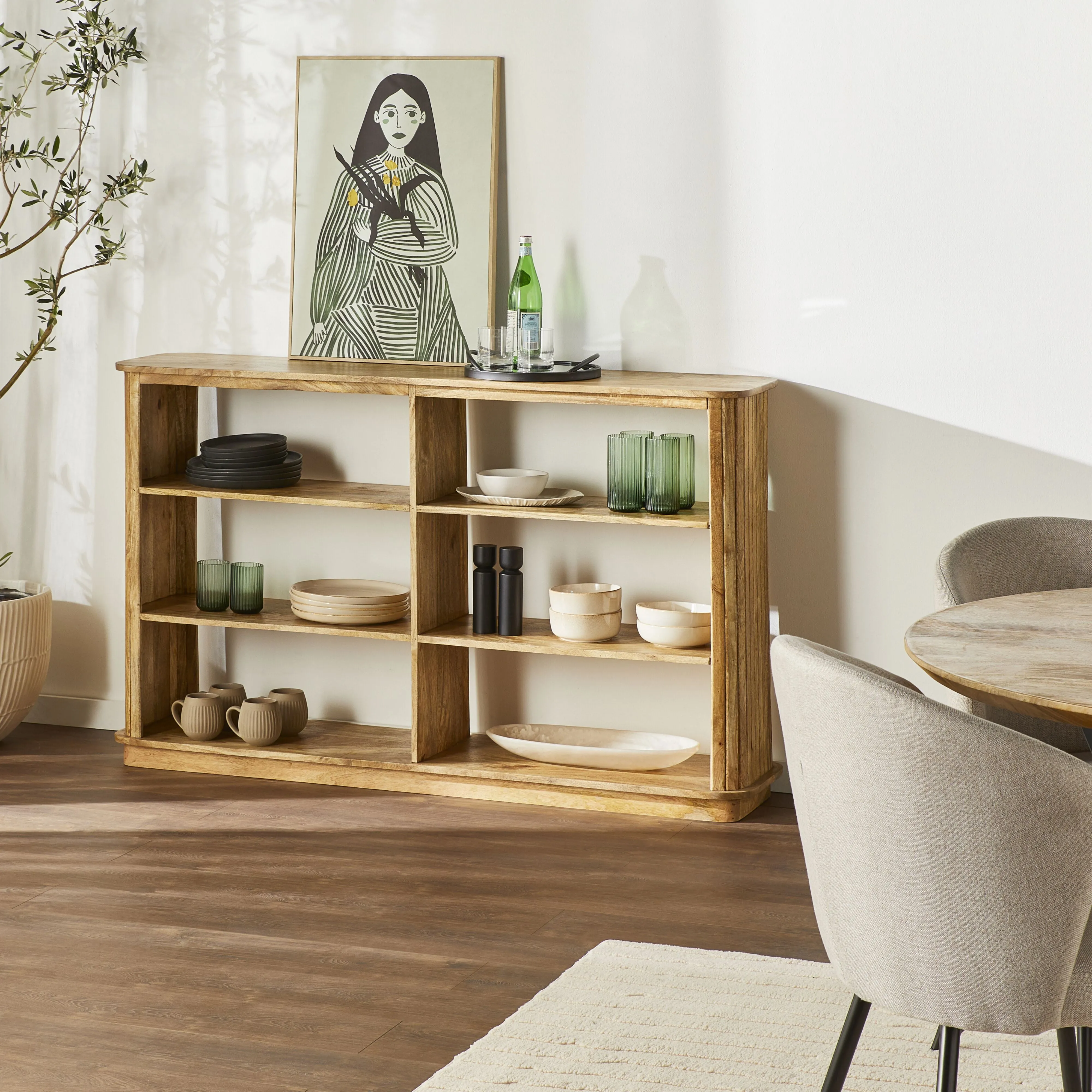 Brompton Bookcase Low
