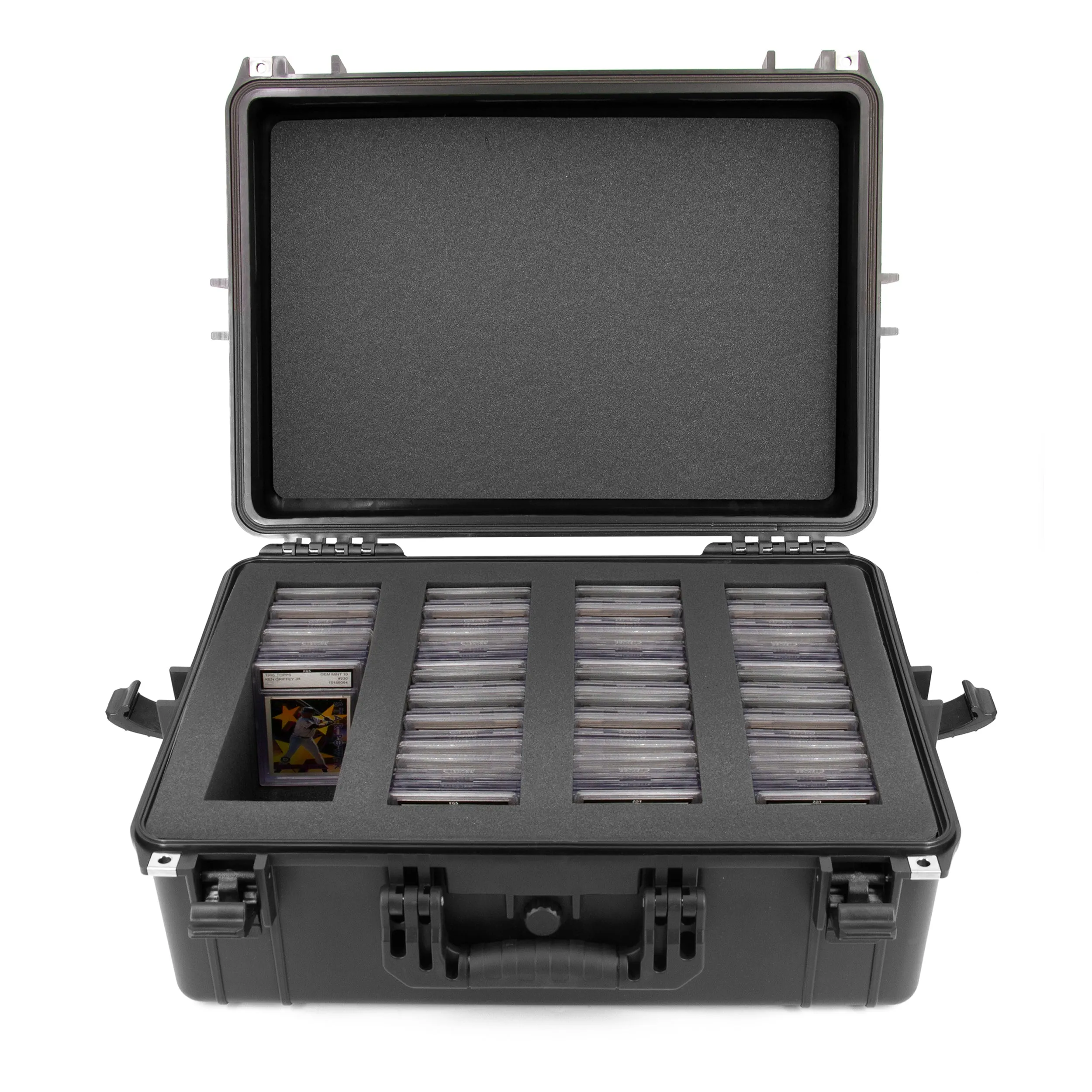 CASEMATIX XL Graded Card Case Compatible with 160  BGS PSA FGS Graded Sports Trading Cards, Waterproof Graded Slab Card Storage Box