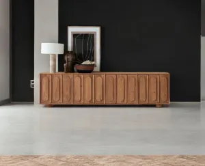 Chicago Solid Wood Four Door Large Storage Cabinet Sideboard