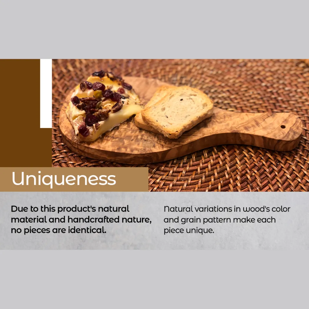 Choixe Authentic Olivewood Cutting Board: Handcrafted Beauty & Multifunctional Versatility