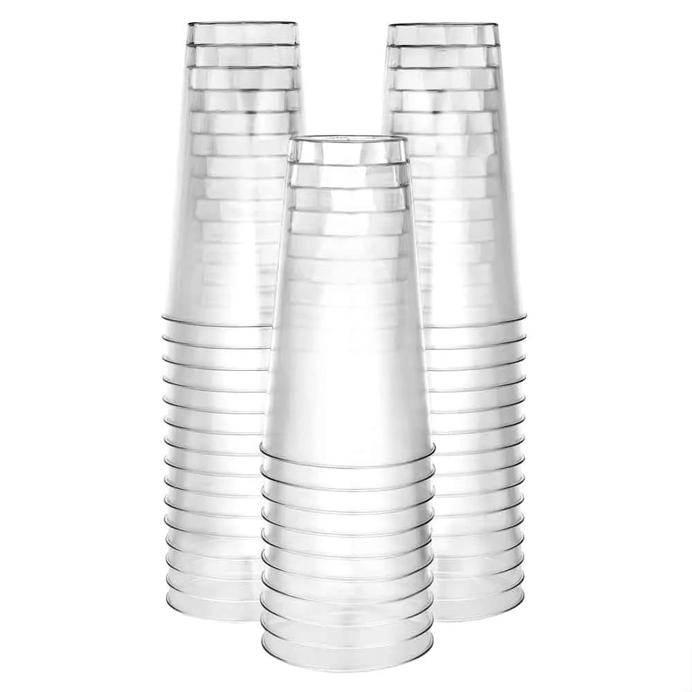 Clear Deluxe Plastic 16oz Tumbler