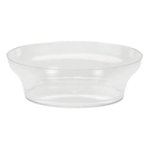 Clear Deluxe Plastic Round Buffet Dinnerware