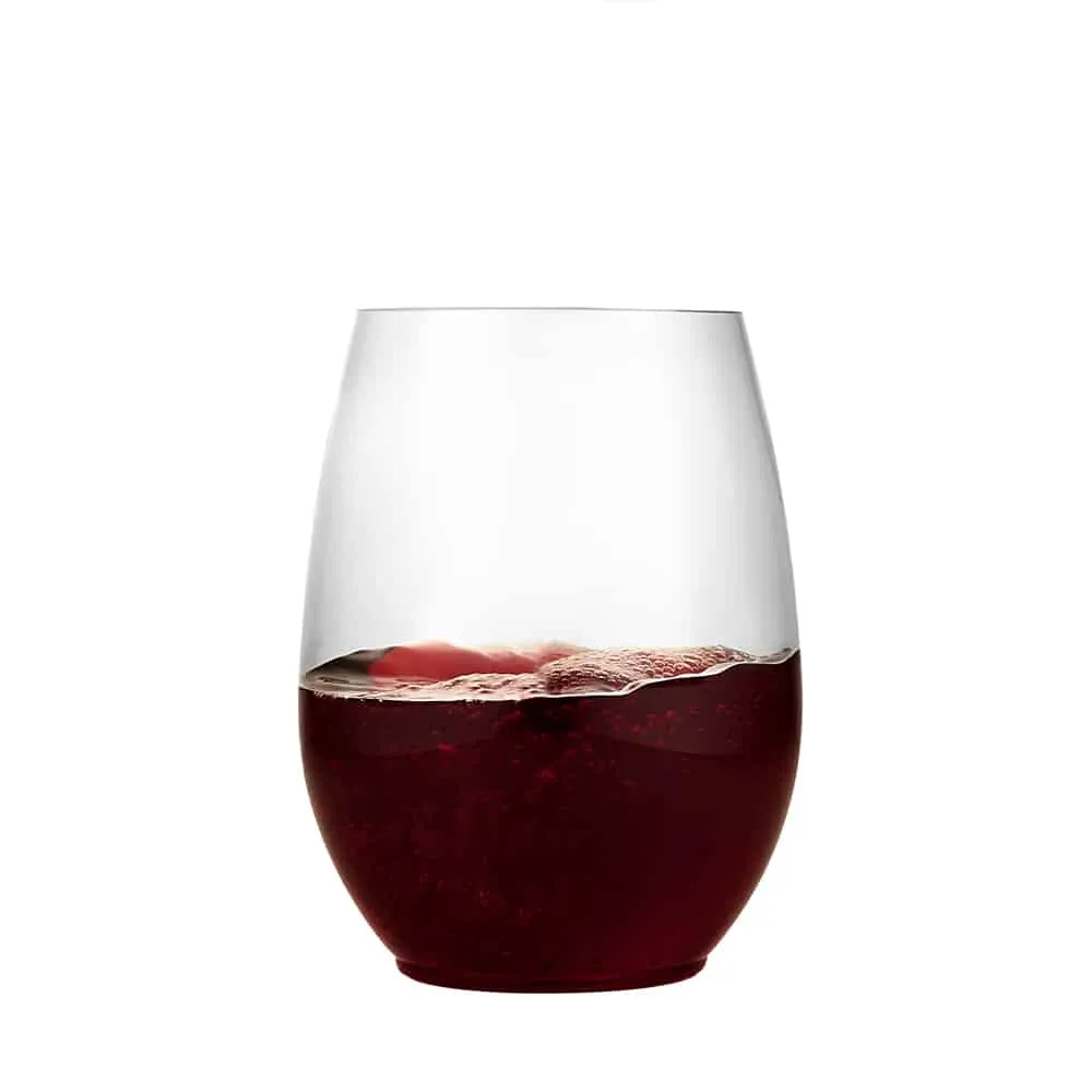 Clear Premium Plastic Stemless Drinkware