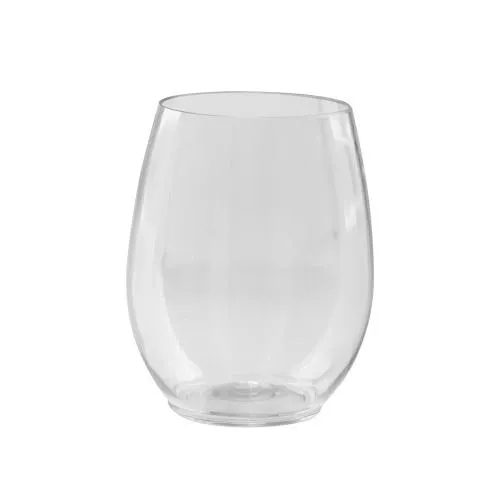 Clear Premium Plastic Stemless Drinkware