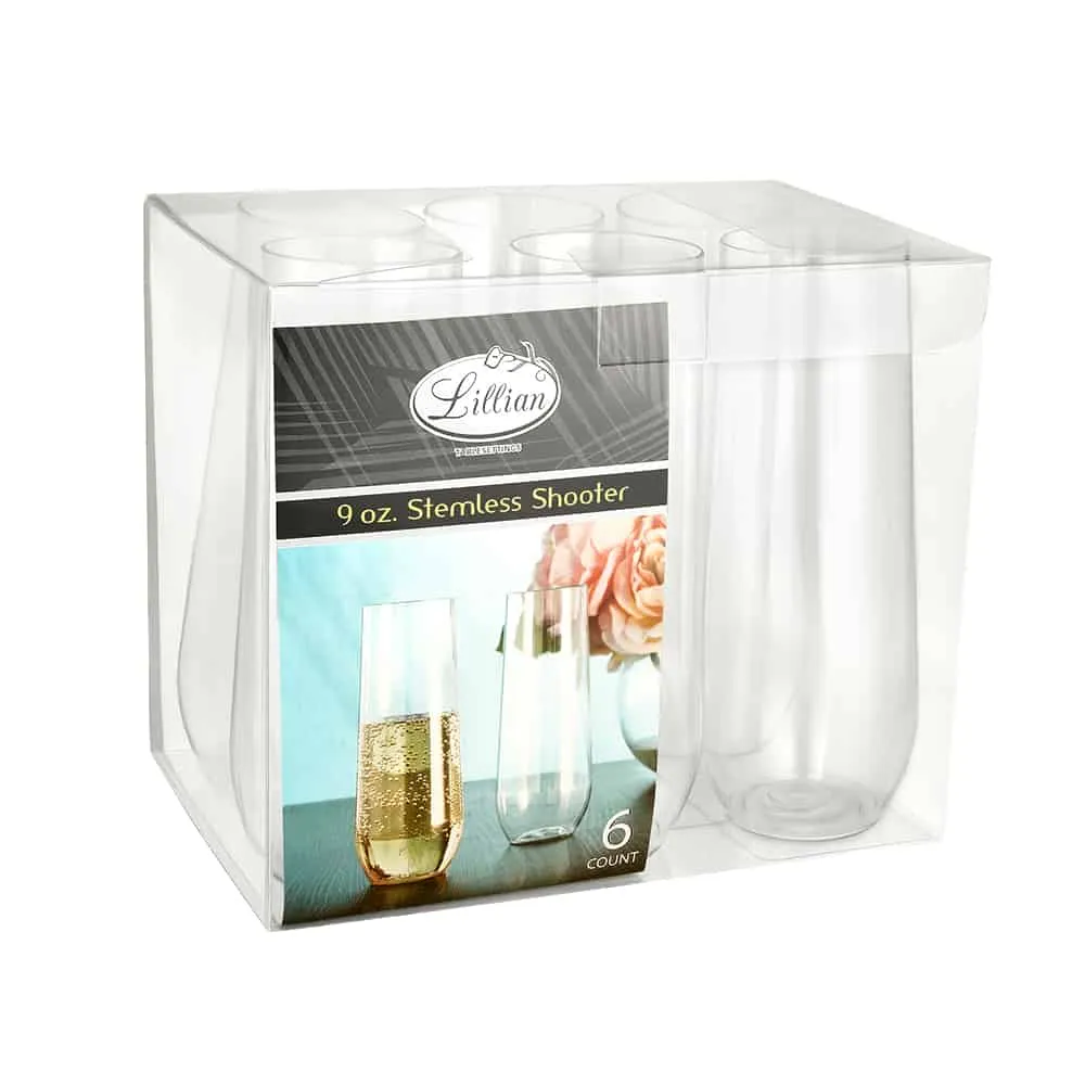 Clear Premium Plastic Stemless Drinkware