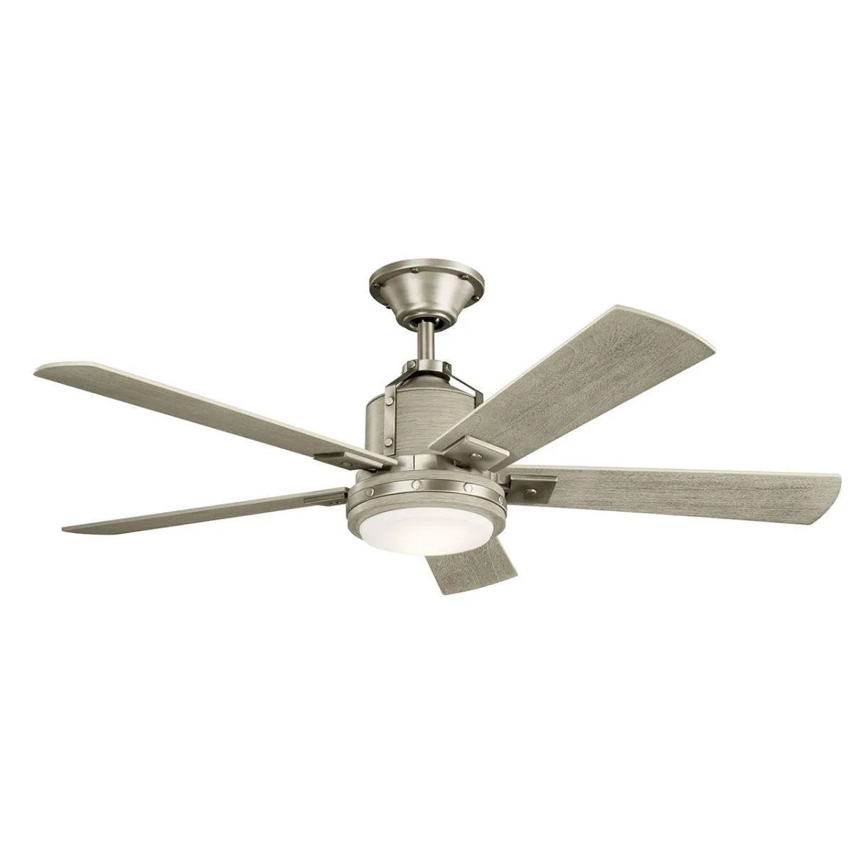 Colerne 52 Inch Brushed Nickel LED Ceiling Fan with Wall Control Included