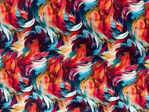 Digital Summer Viscose - Plume