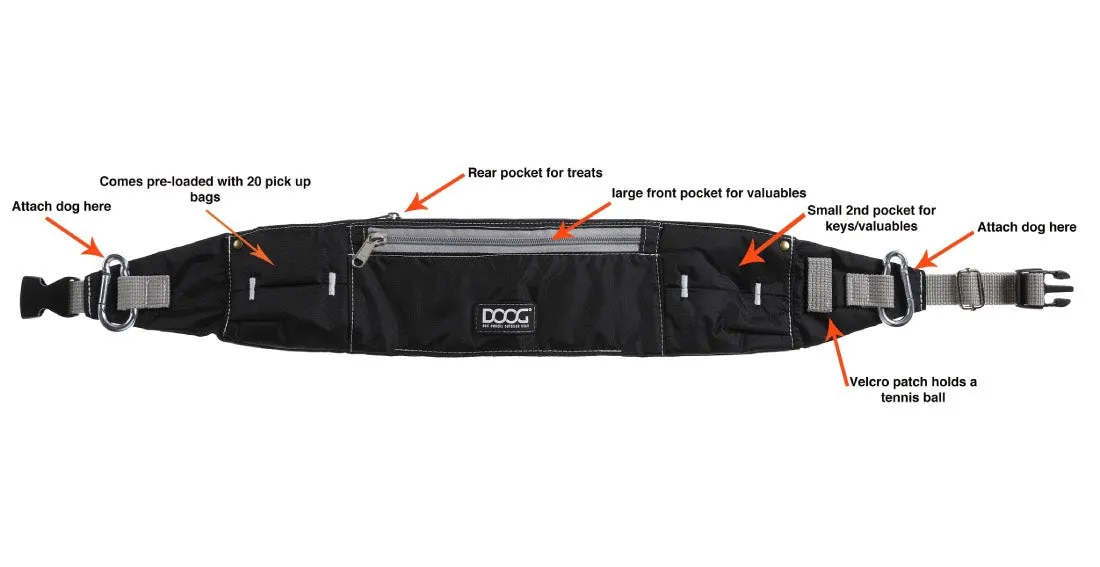 DOOG Walkie Belt - Black