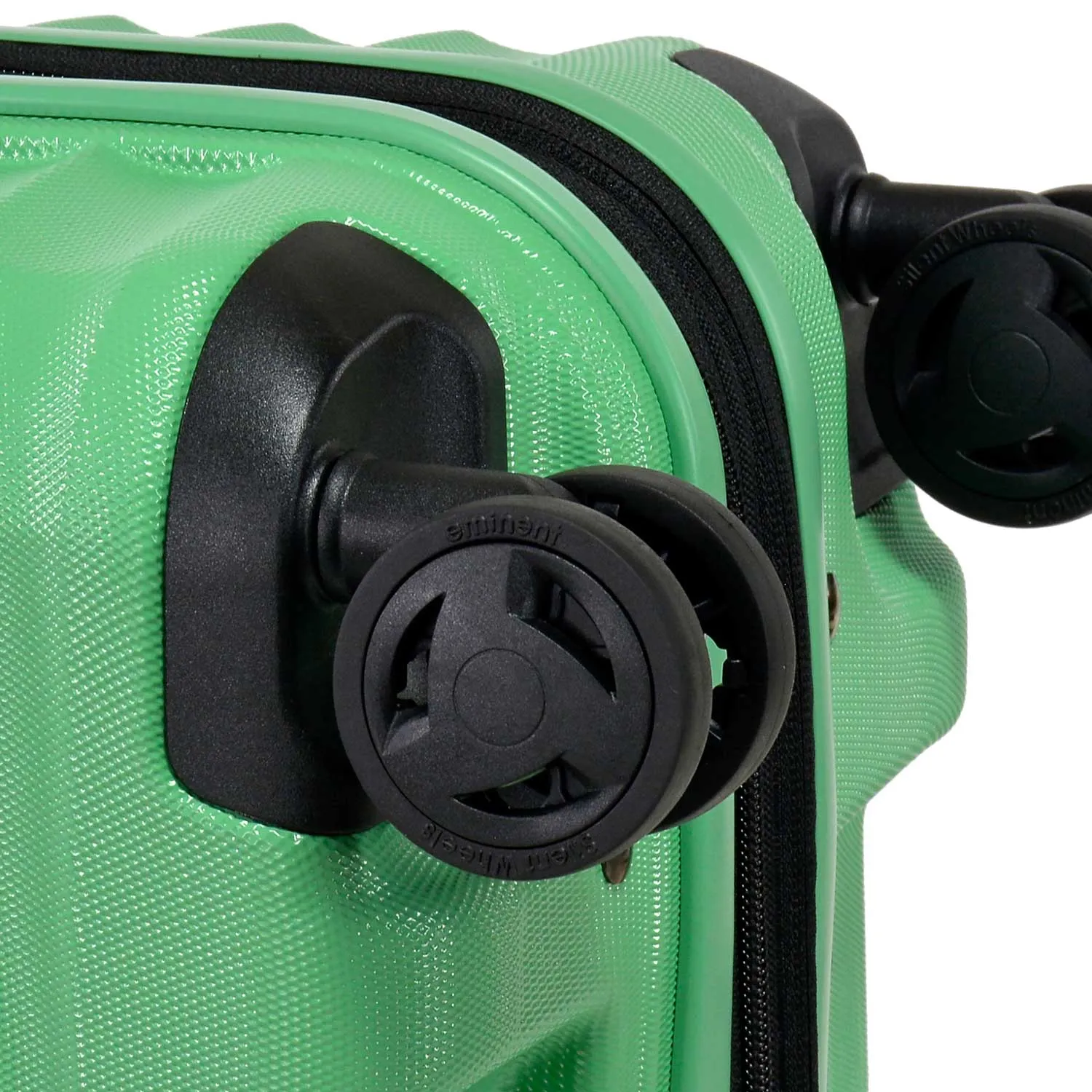Eminent 20" 4 Double Wheel Expandable TPO® Luggage with Anti-Theft Zipper & TSA Lock - Apple Green (EMI-KK66)