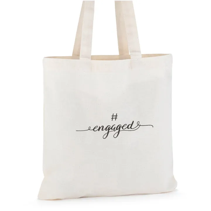 #engaged Bridal Shower Tote Bag