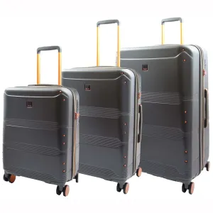 Expandable 8 Wheeled Travel Luggage Florence Charcoal