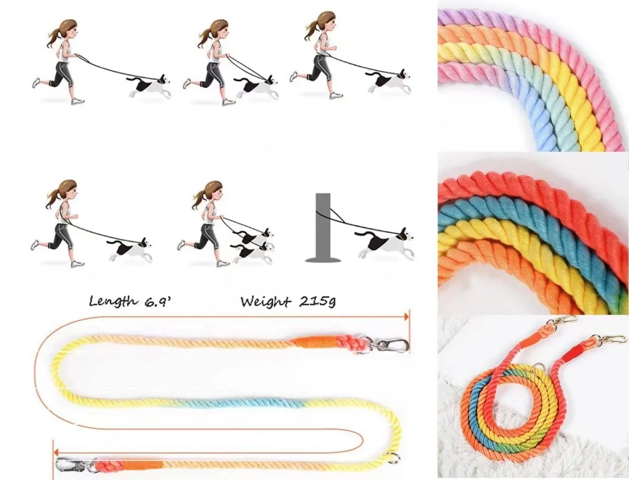 Hands Free Dog Rope Leash - Forest Love