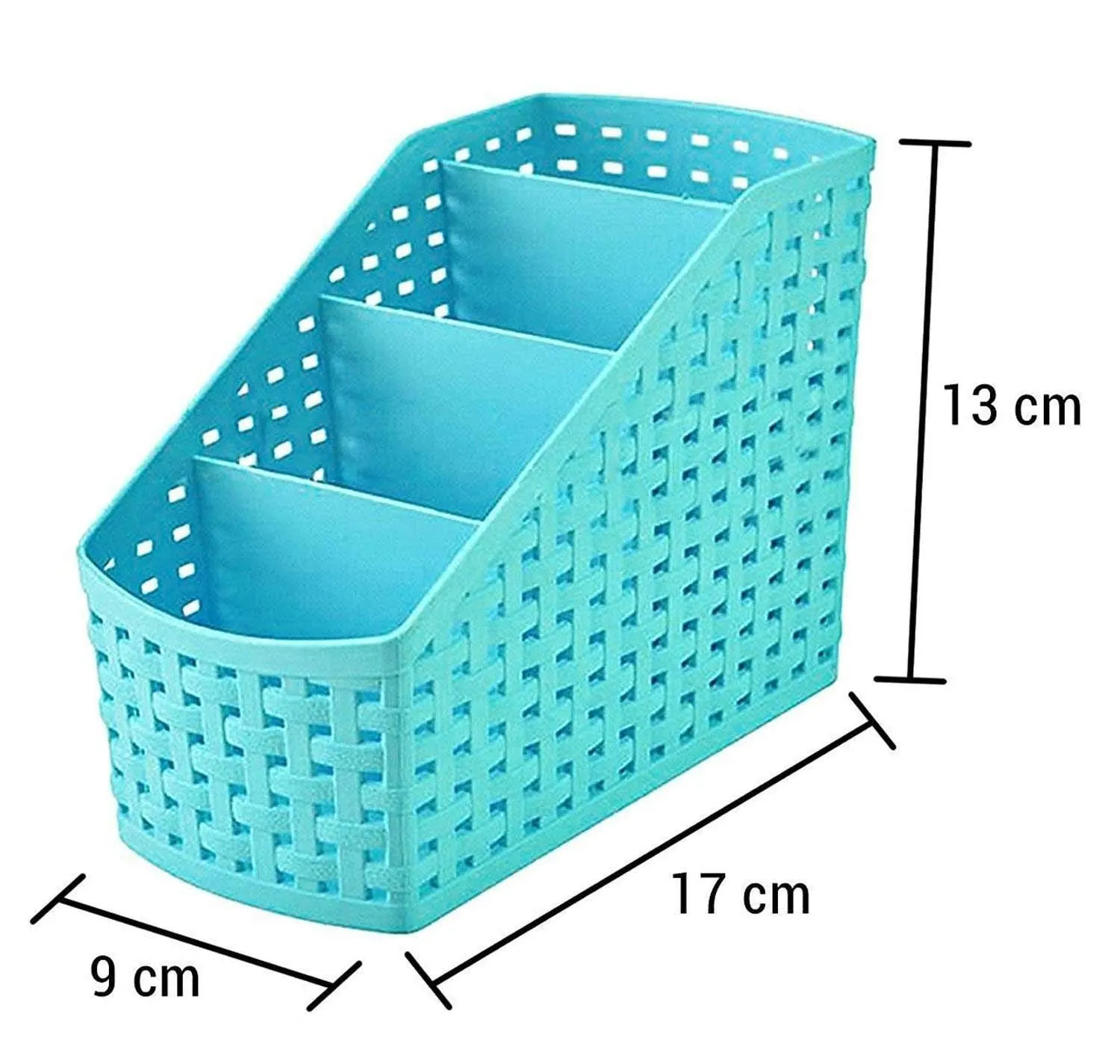 Heart Home 3 Pieces Plastic Multipurpose Storage Basket for Bathroom, Kitchen, Office (Multi) - CTHH18777