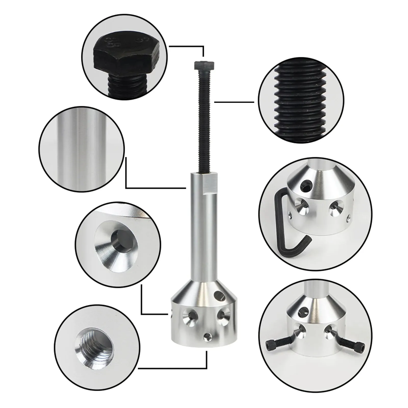 Hub Fan Blade Blower Wheel Puller Hub Puller Fan Blade Puller for 5/8'' Belt Drive and 1/2'' or Less Direct Drive Motor Shafts