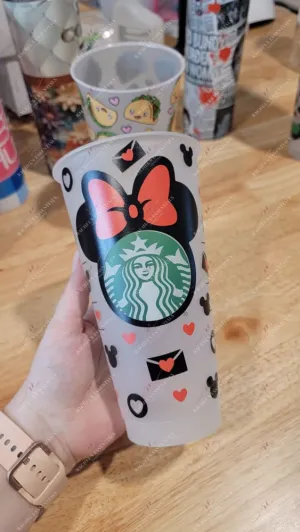 Mouse hearts  cold cup logo