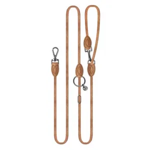 nelson adjustable 4-way leash - camel