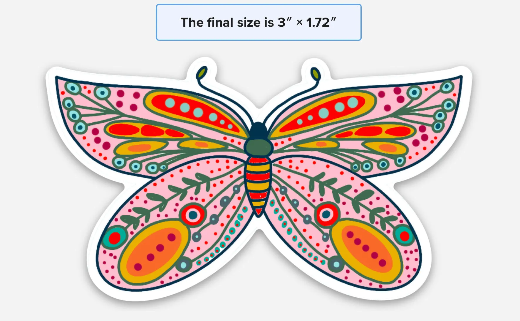 NEW butterfly Vinyl Sticker
