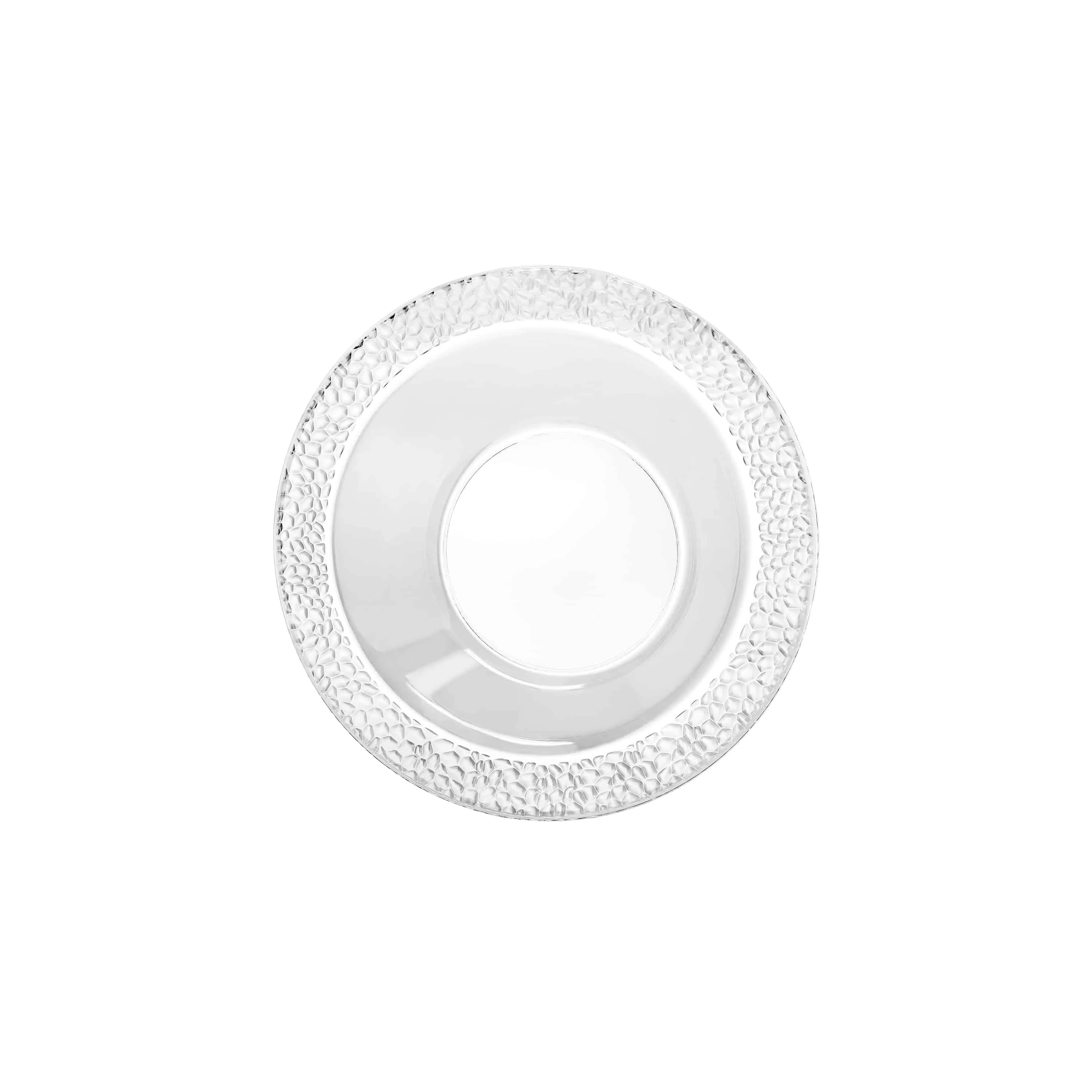 Pebbled Premium Plastic Round Dinnerware