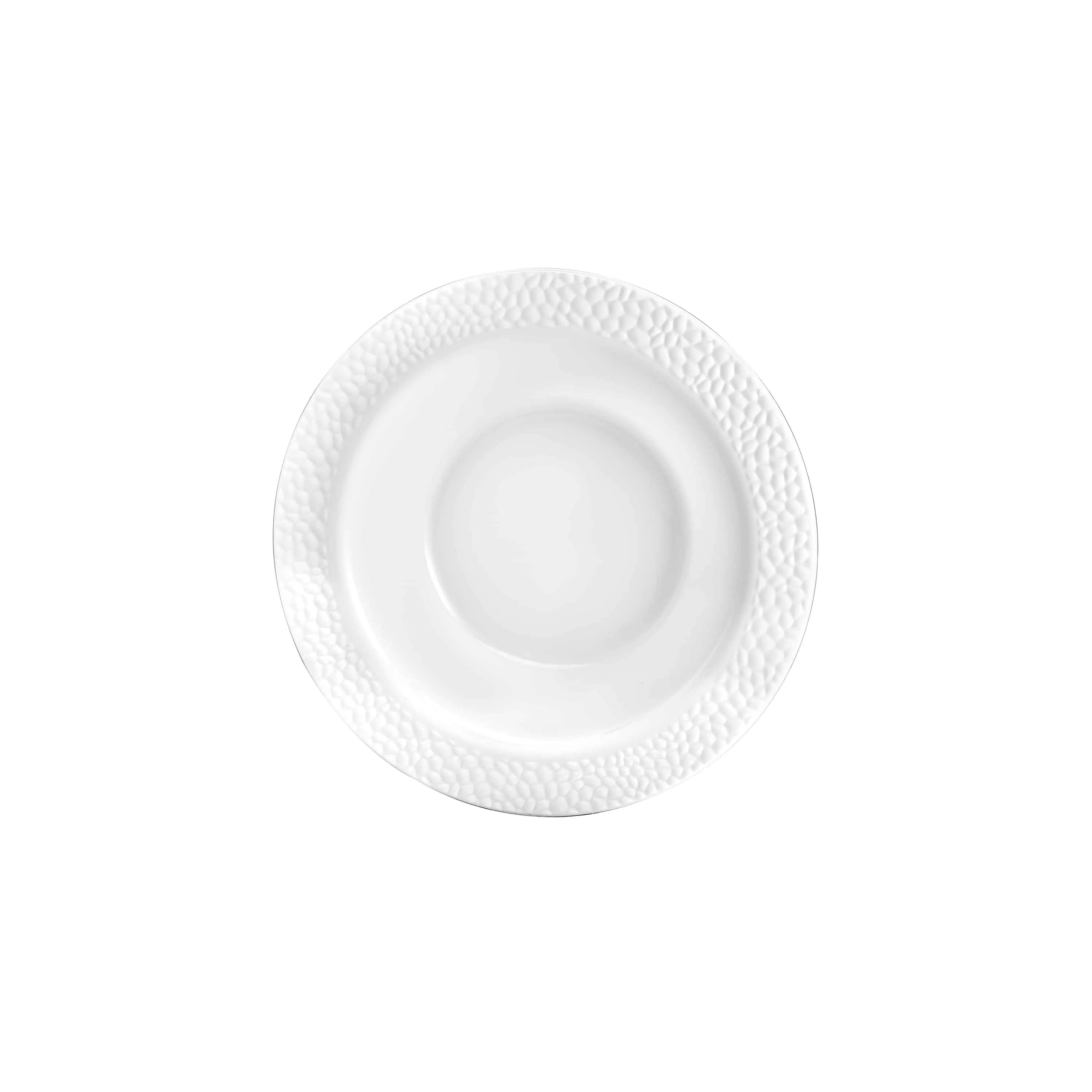 Pebbled Premium Plastic Round Dinnerware