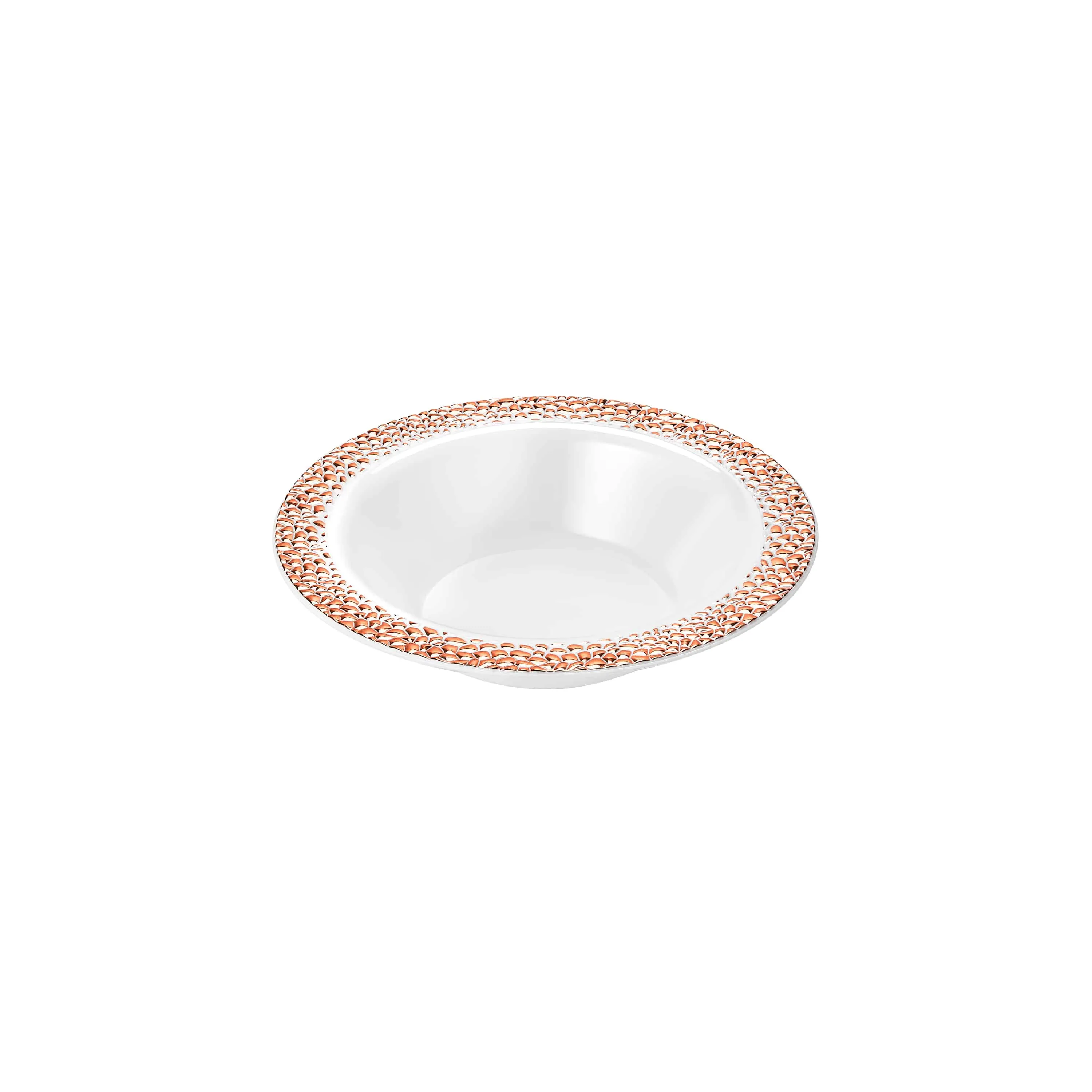 Pebbled Premium Plastic Round Dinnerware