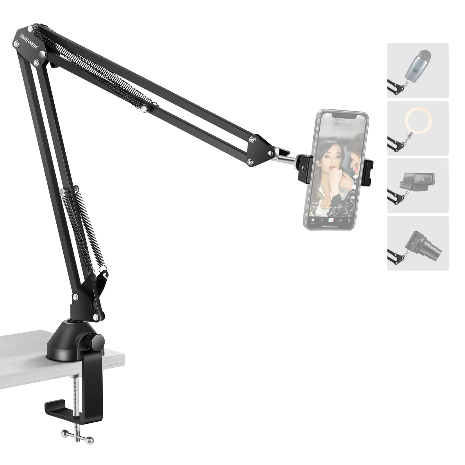 Phone And Tablet Long Arm Stand
