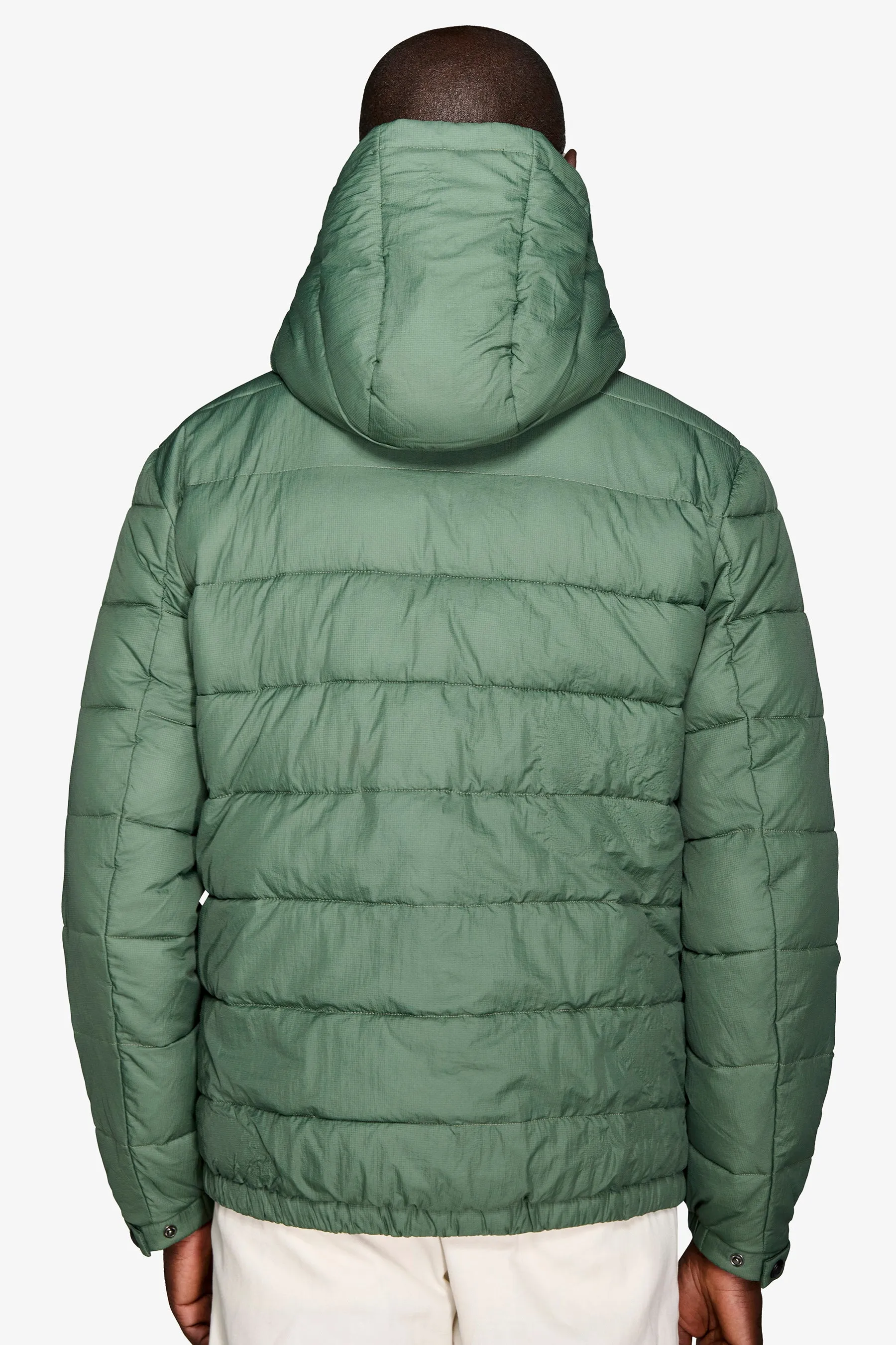 Piumino trapuntato verde "Ready"