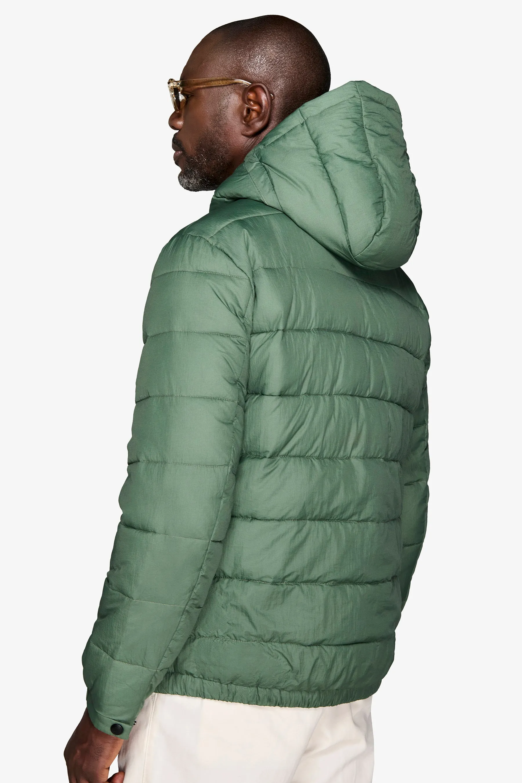 Piumino trapuntato verde "Ready"