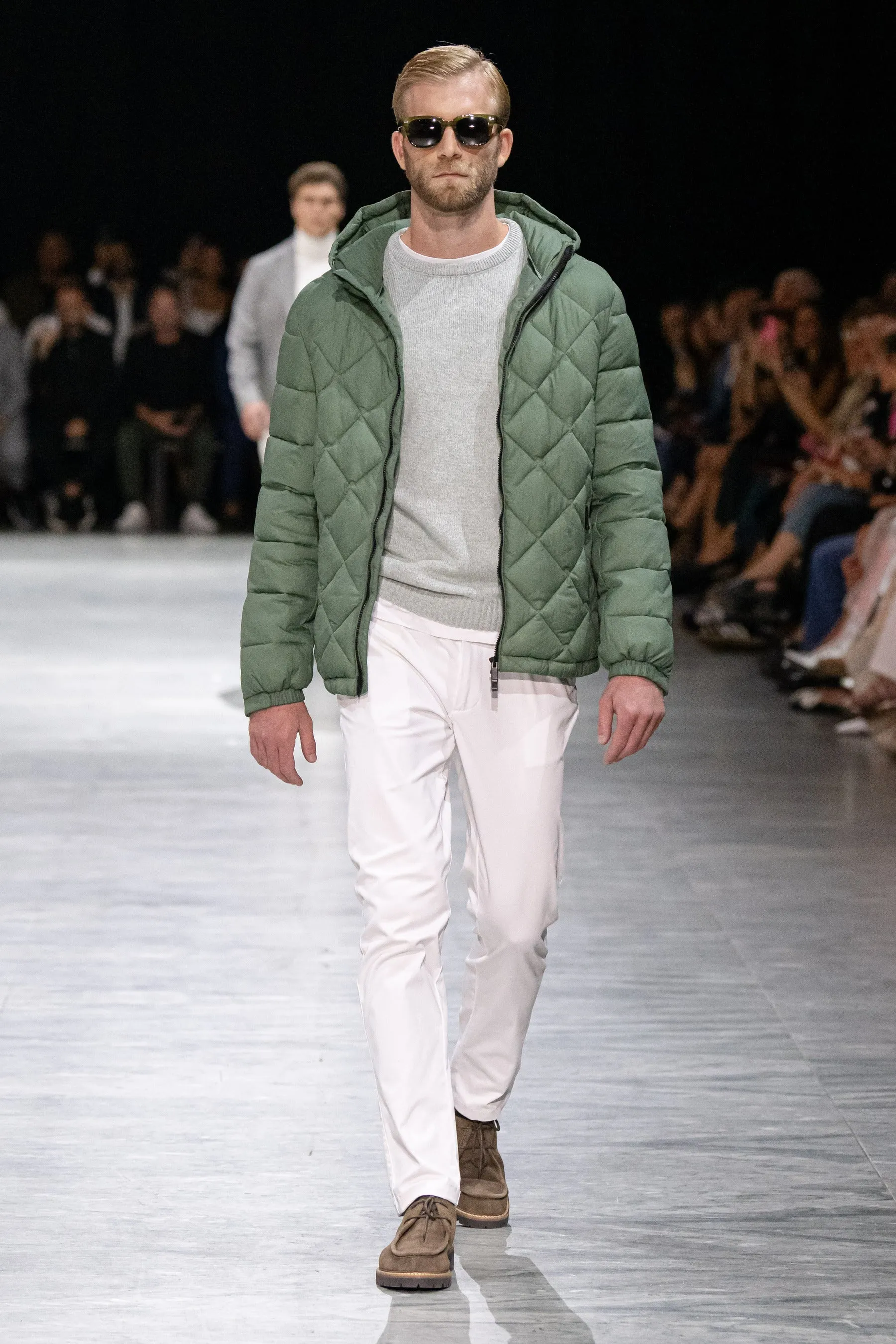 Piumino trapuntato verde "Ready"