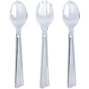 Premium Heavy Weight Plastic Combo Serving Utensils