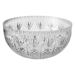 Premium Heavy Weight Plastic Crystal Punch Bowl<br/>Size Options: 12qt Punch Bowl
