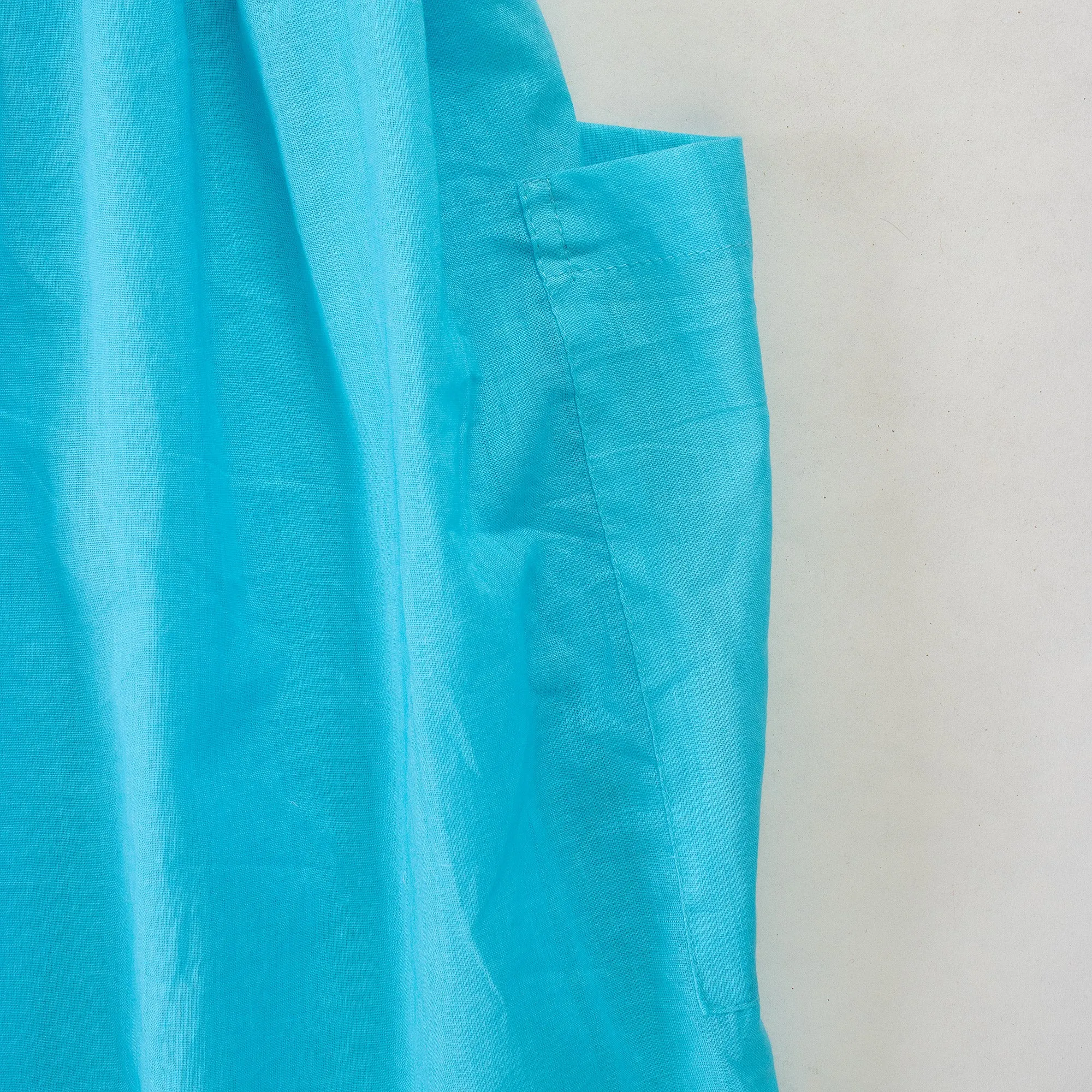 Sky Blue Soft Kitchen Apron and Gardening Organic Cotton Apron