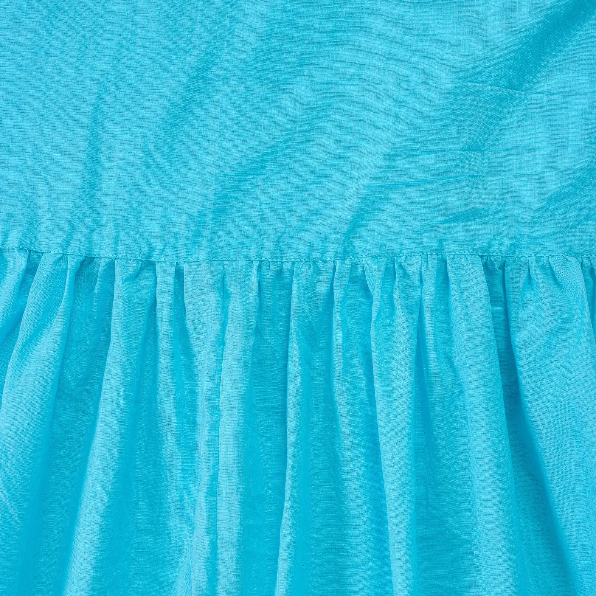 Sky Blue Soft Kitchen Apron and Gardening Organic Cotton Apron