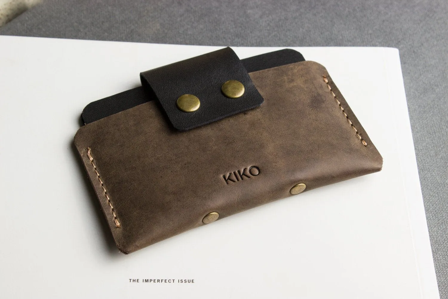 Sleek Genuine Leather Card Holder for Stylish Organization