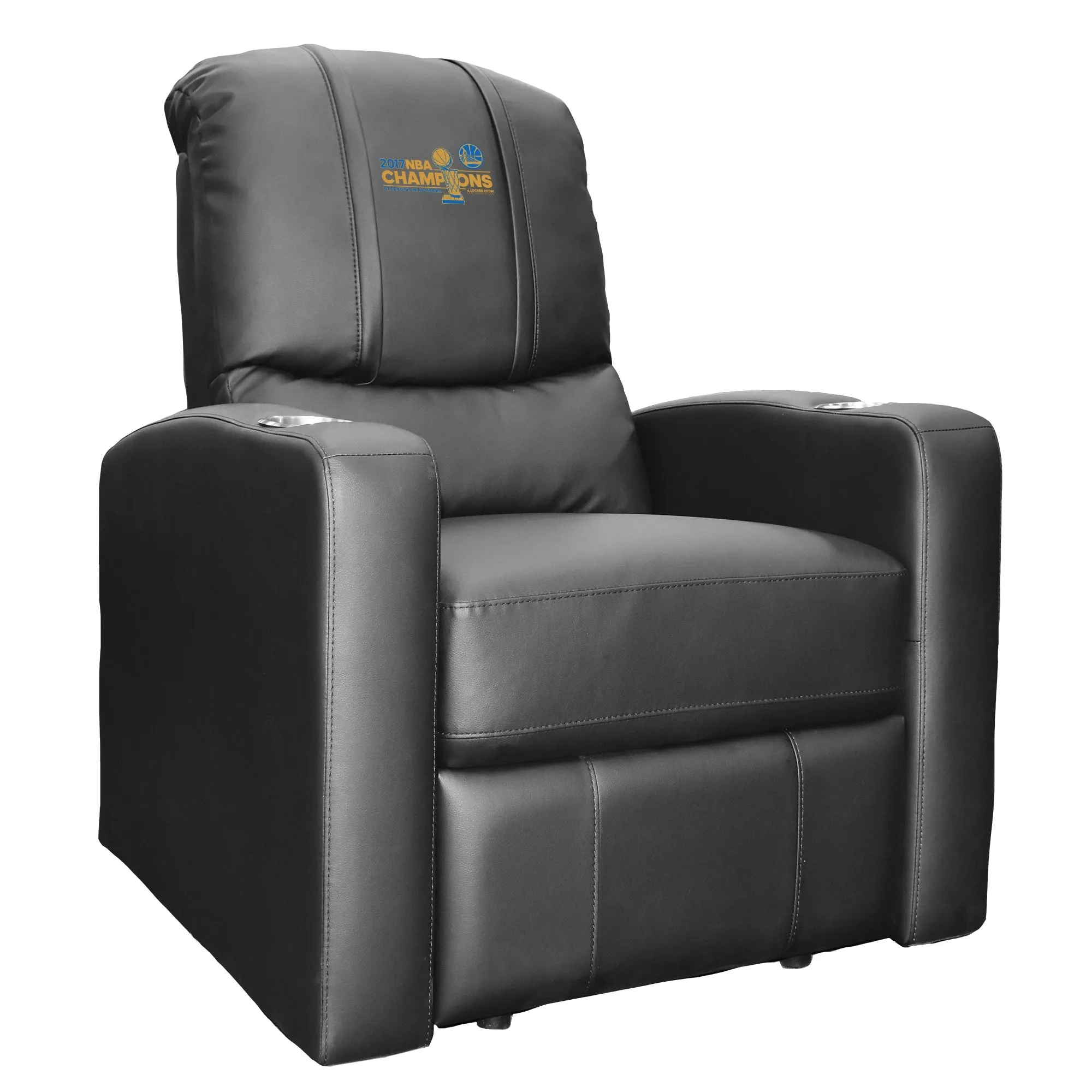 Stealth Recliner with Golden State Warriors 2017 Champions Logo Panel