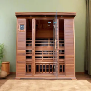 Sunray Sequoia 4-Person Indoor Infrared  Cedar Sauna