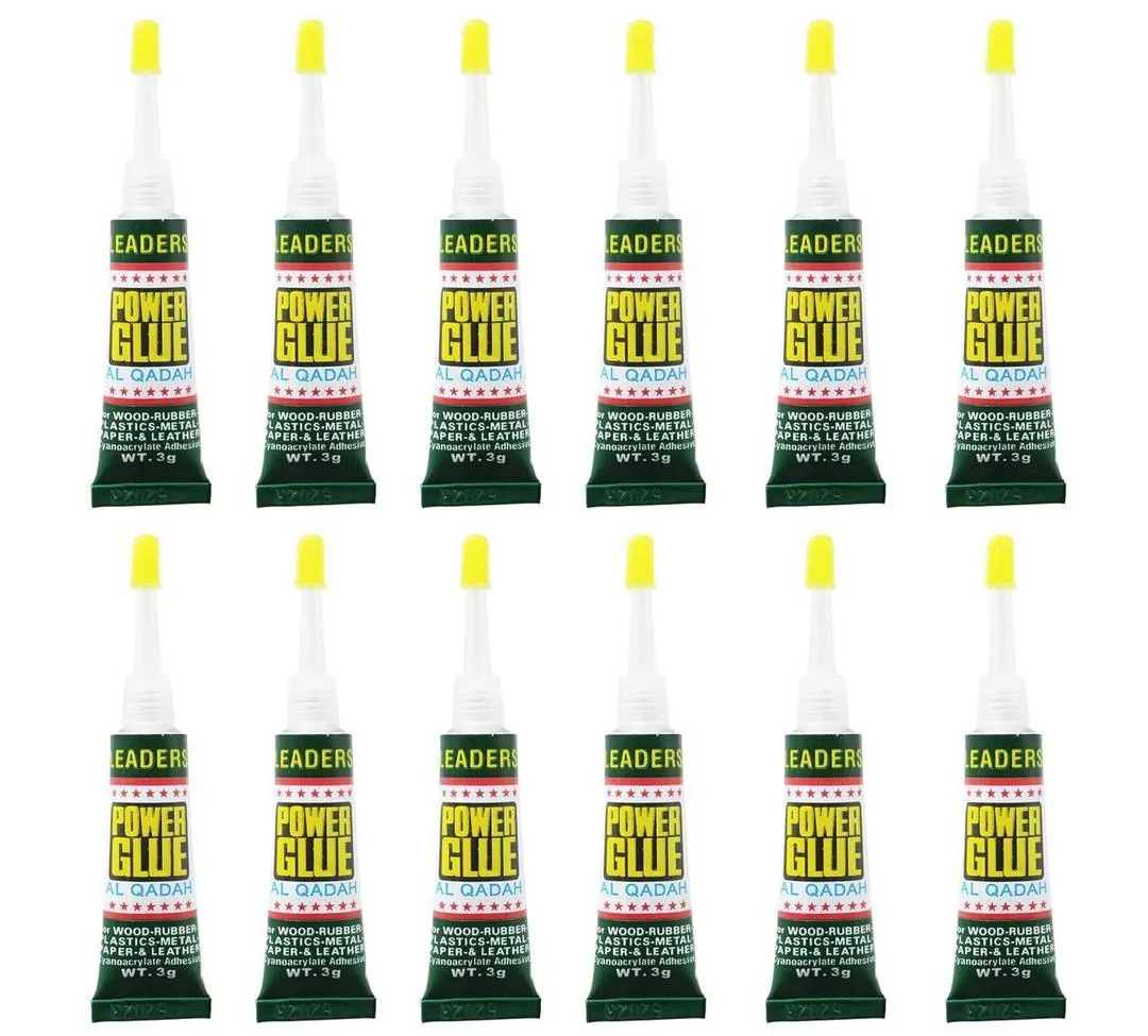 Super Glue 2.5g per Tube - Fast Dry Instant Bonding - Strong Adhesion Liquid Glue with Precision App