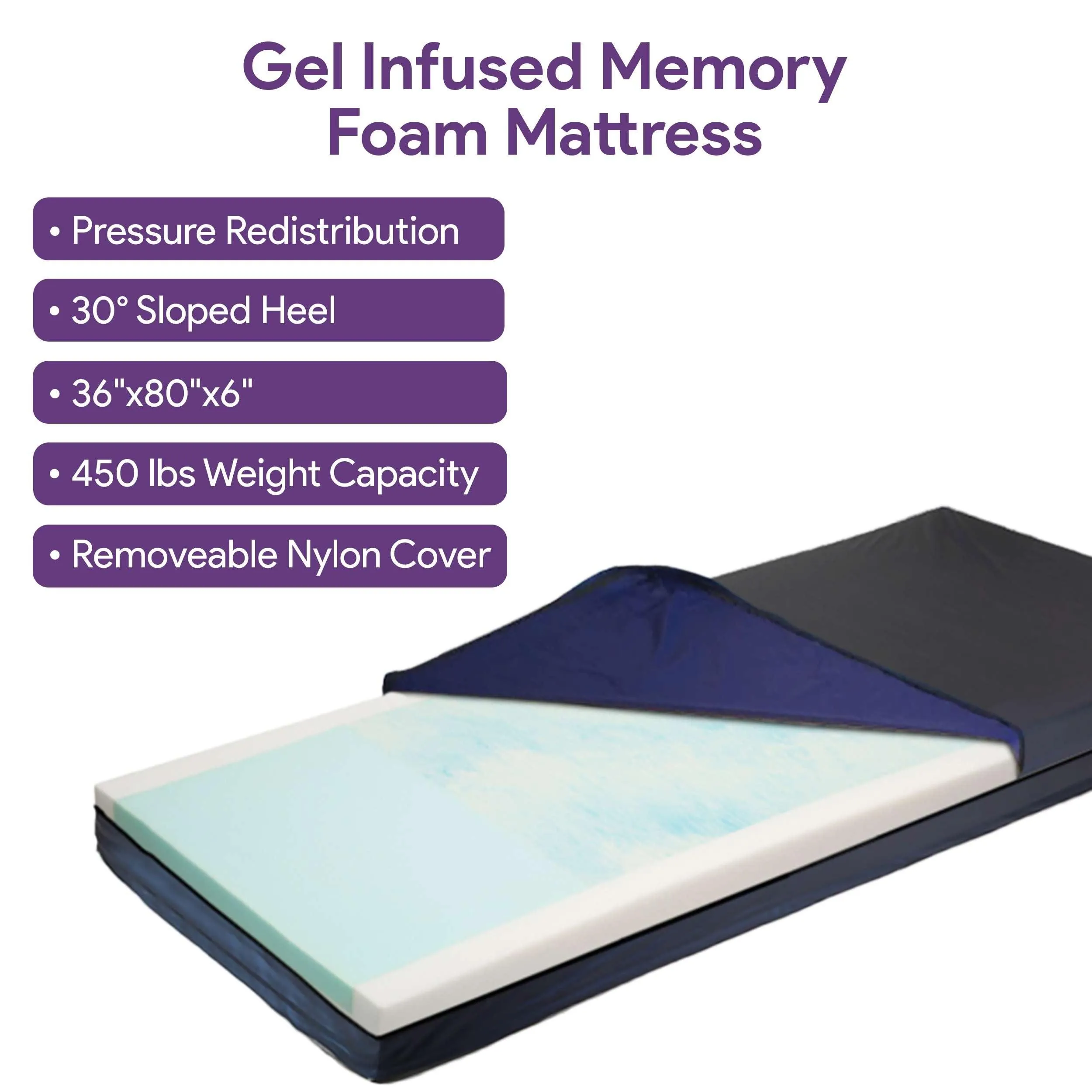 Ultra Low Electric Homecare Hospital Bed and Memory Foam Mattress - Expandable Width