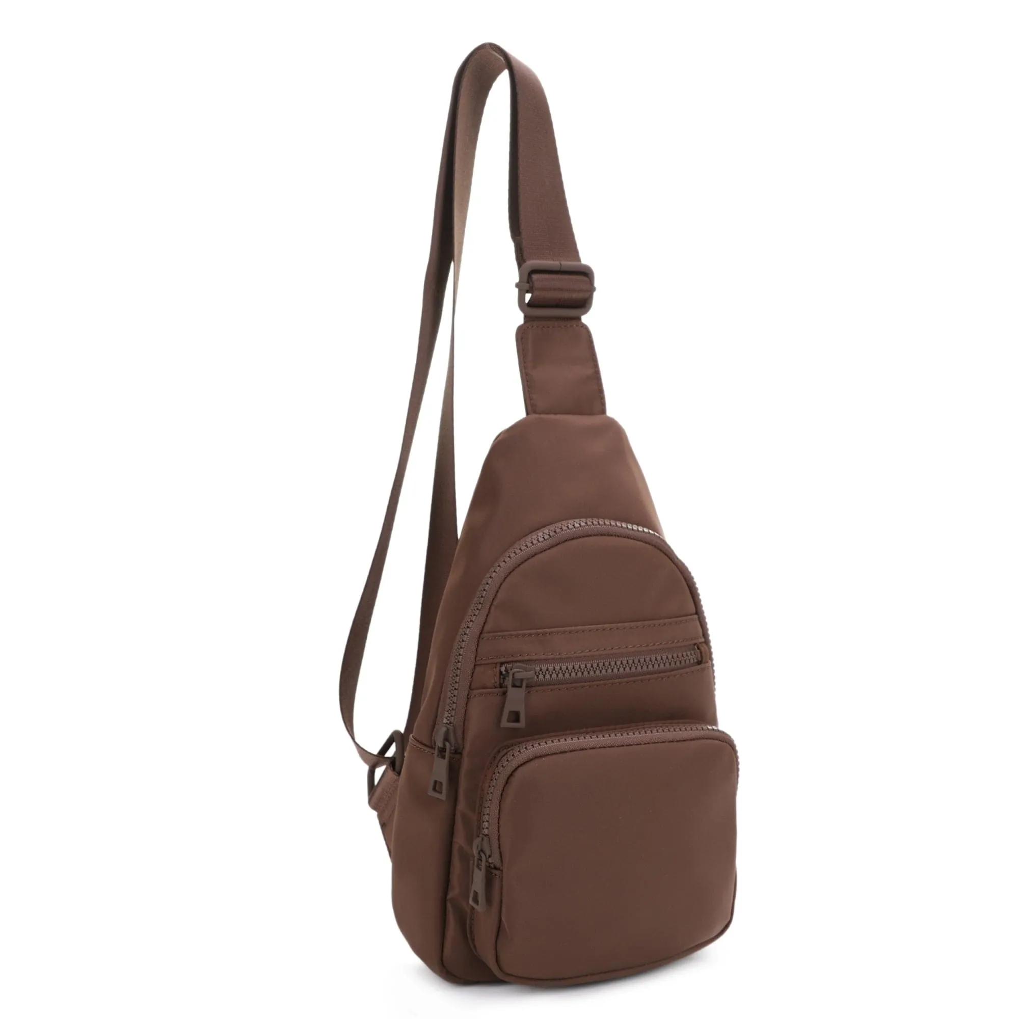 YL20534 Kristen Nylon Multi Pocket Sling Bag
